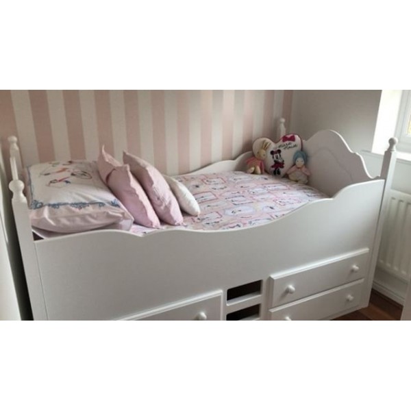 Cabin Bed With Drawers And Posts